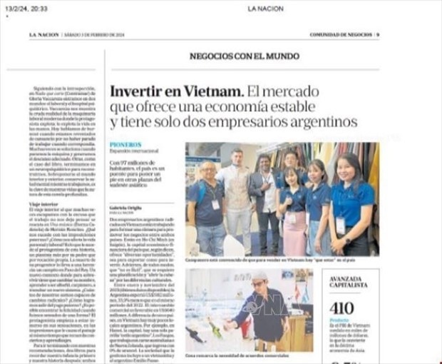 argentinian businesses hail investment environment in vietnam picture 1