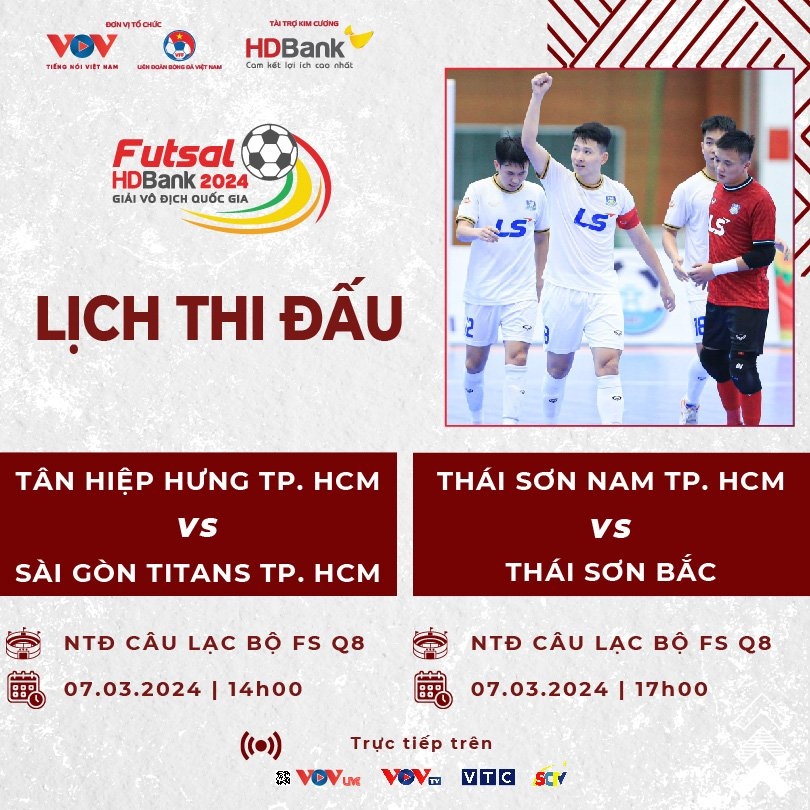 lich thi dau giai futsal hdbank vDqg 2024 hom nay 7 3 hinh anh 1