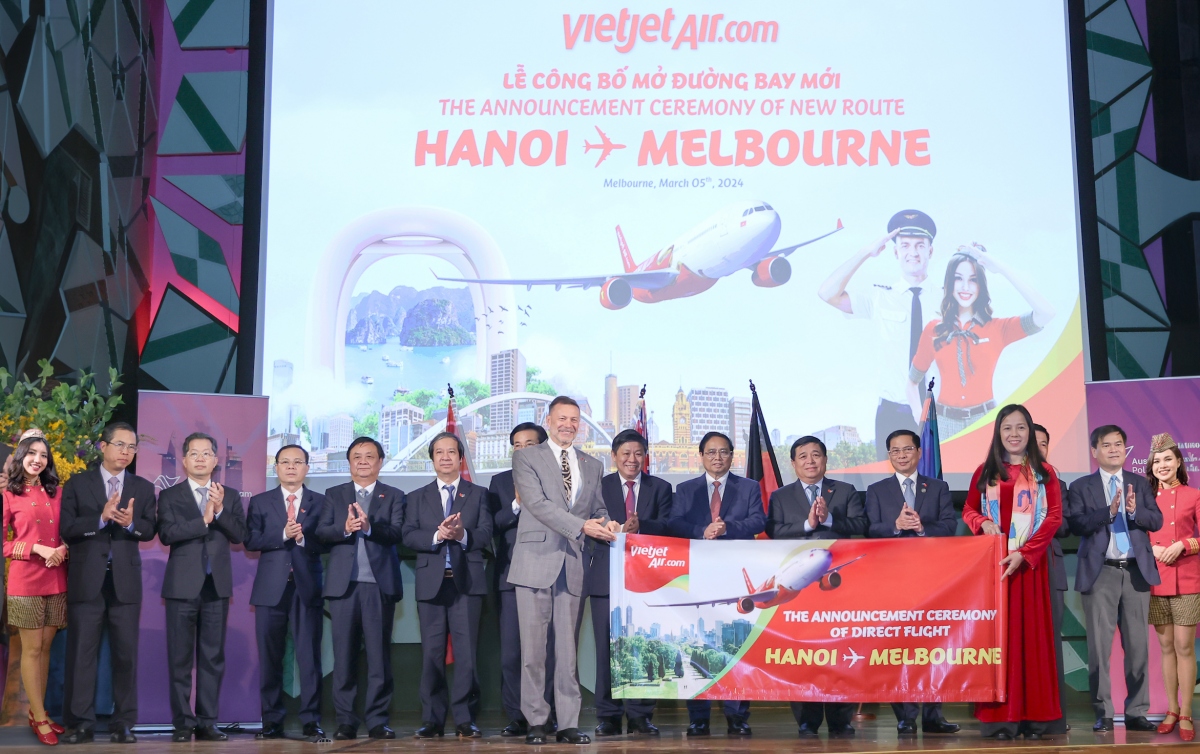 Vietjet công bố đường bay Melbourne – Hà Nội