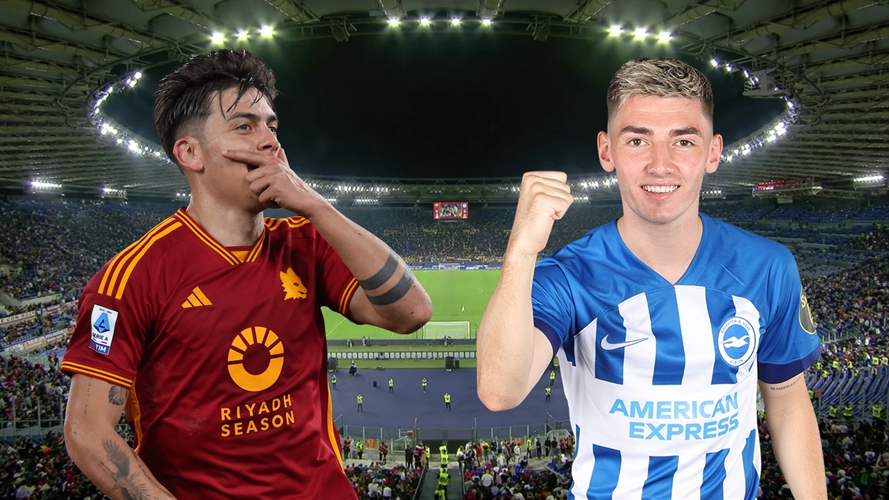 Dự đoán tỷ số, đội hình xuất phát trận AS Roma - Brighton