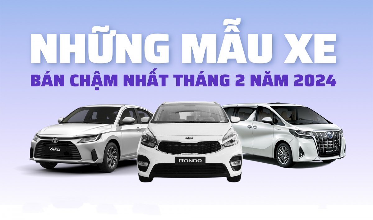 Top 10 mẫu xe bán chậm nhất tháng 2/2024: Có mẫu chỉ bán được 1 chiếc