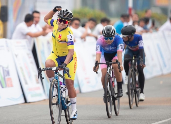 Thai female cyclist wins first stage of Biwase Cup in Vietnam