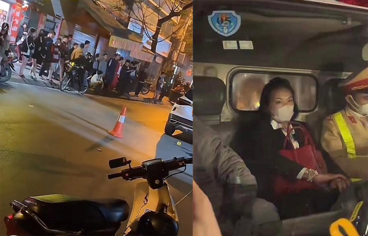 Nữ tài xế lái say xỉn, xưng cháu lãnh đạo Bộ Công an sau khi va chạm với xe máy