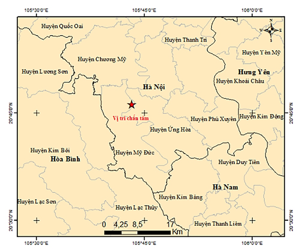 Magnitude-4 earthquake hits Hanoi capital