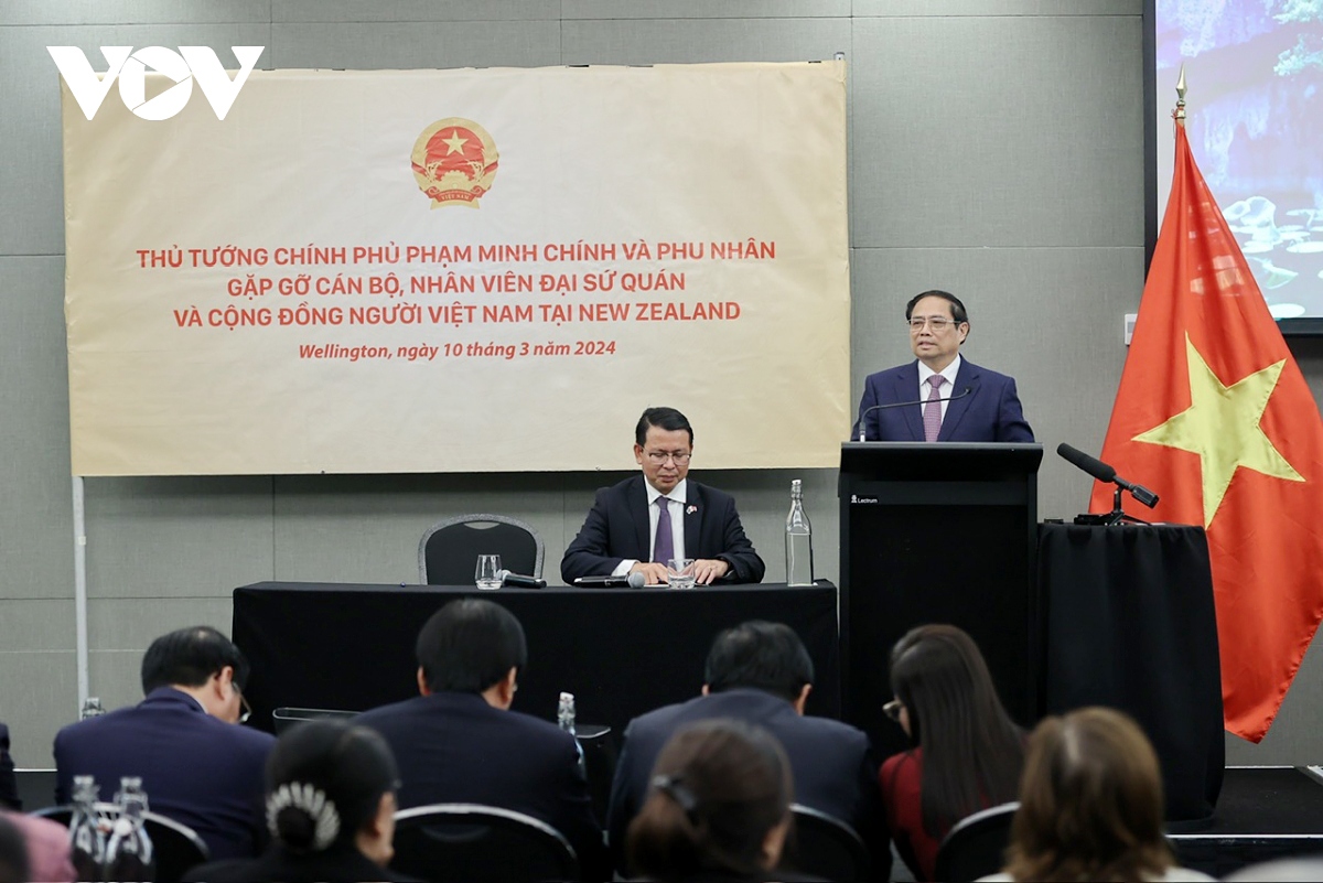 pm pham minh chinh meets overseas vietnamese in new zealand picture 1