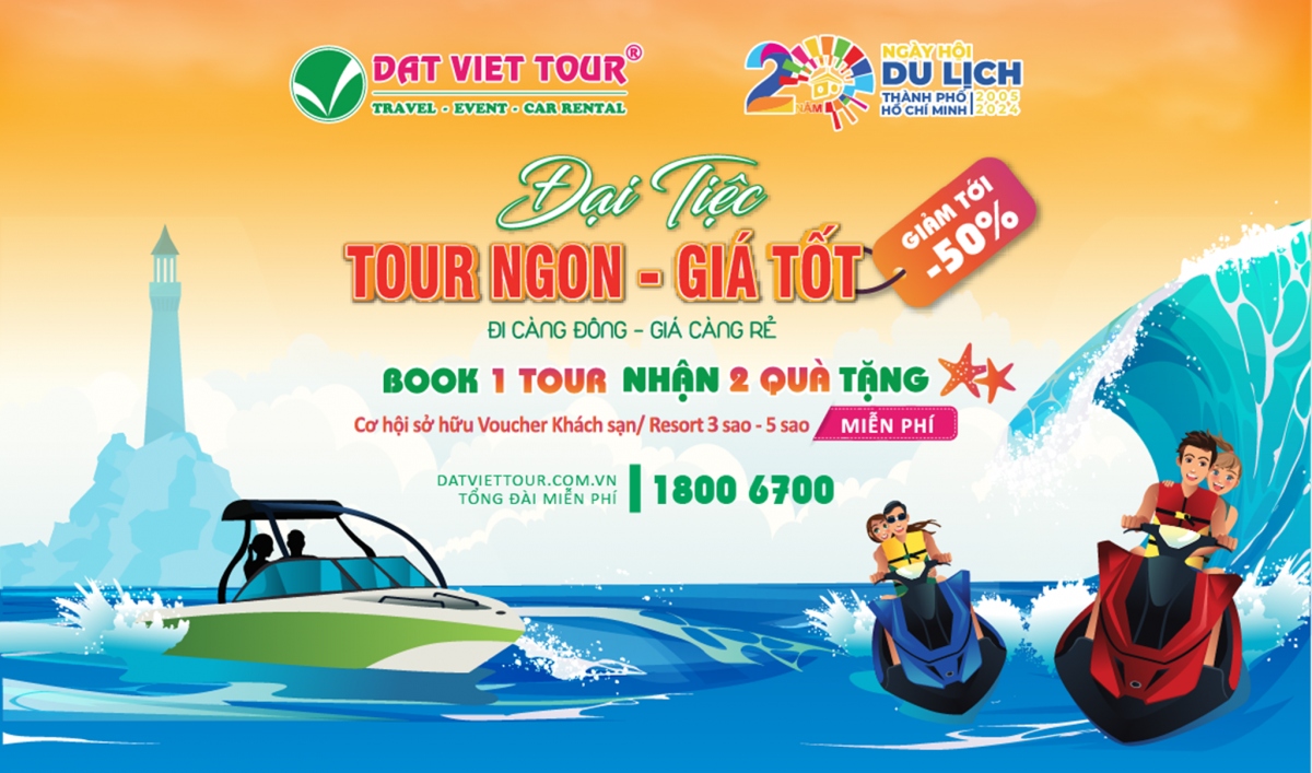 Đại tiệc "tour ngon - giá tốt" giảm đến 50% tại Ngày hội Du lịch TP.HCM 2024