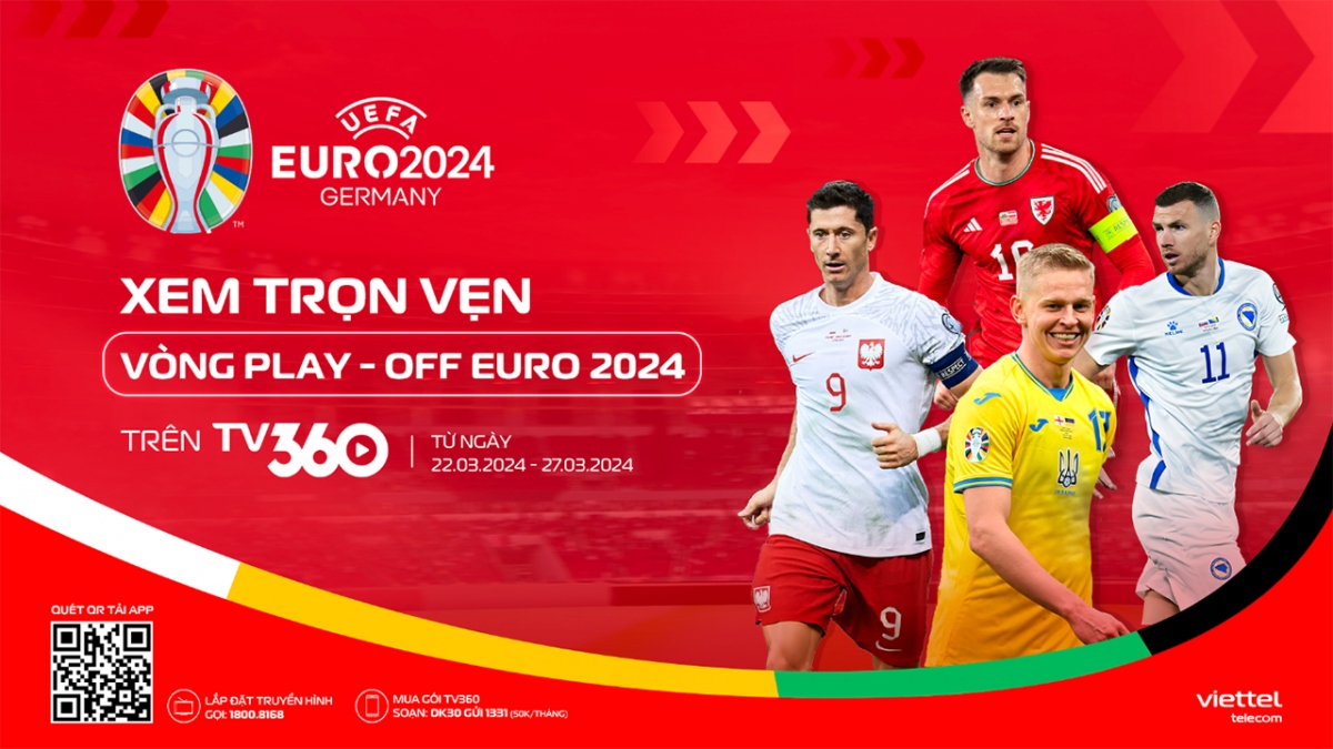 Dem nay xem truc tiep vong play-off uefa euro 2024 tren tv360 hinh anh 1