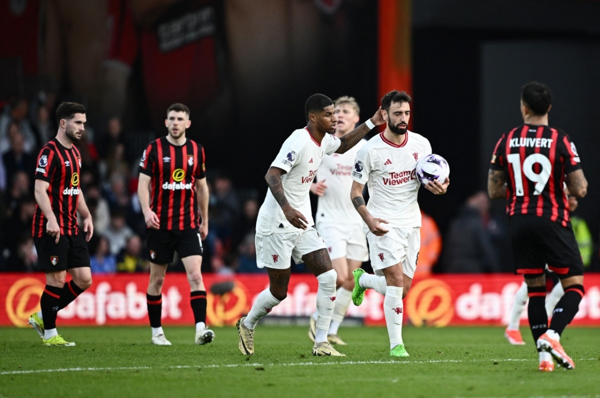 Bruno lập cú đúp, MU hòa hú vía trên sân Bournemouth