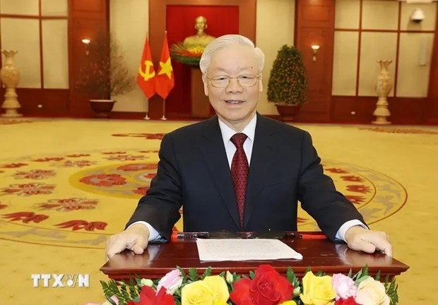 party leader of vietnam extends new year greetings to laos, cambodia picture 1