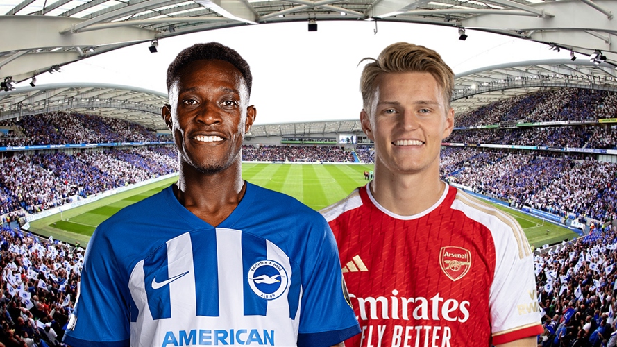 Dự đoán tỷ số, đội hình xuất phát trận Brighton - Arsenal