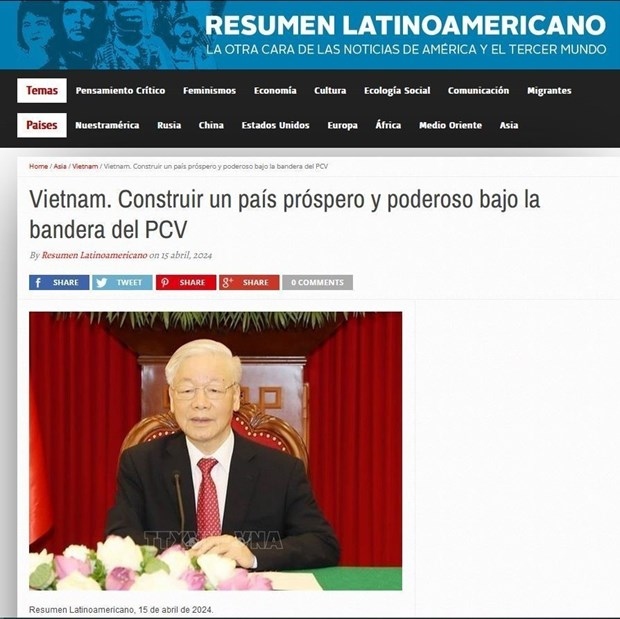 argentine newspaper publishes party leader s article picture 1