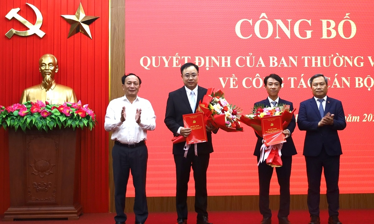Bổ nhiệm Chánh, Phó Văn phòng Tỉnh ủy Quảng Bình
