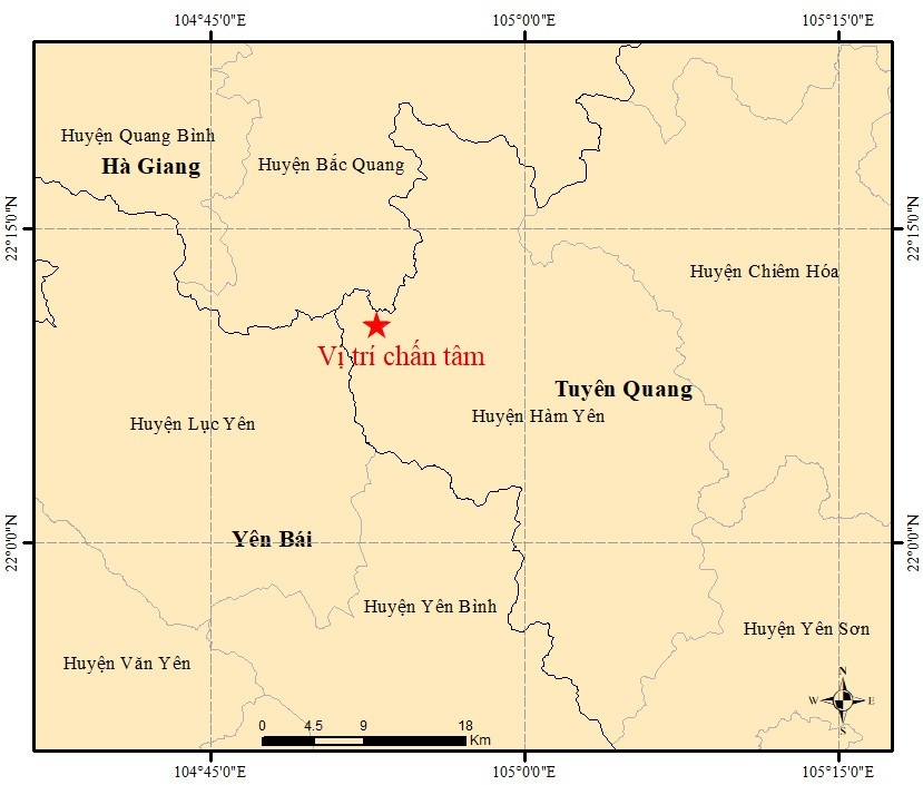 4.0 magnitude quake jolts northern tuyen quang province picture 1