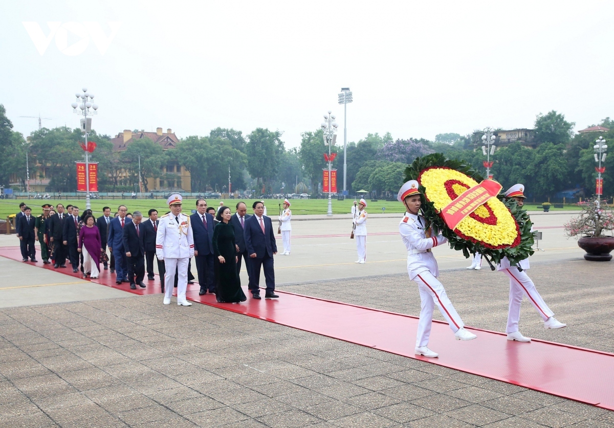 party, state leaders commemorate president ho chi minh picture 1