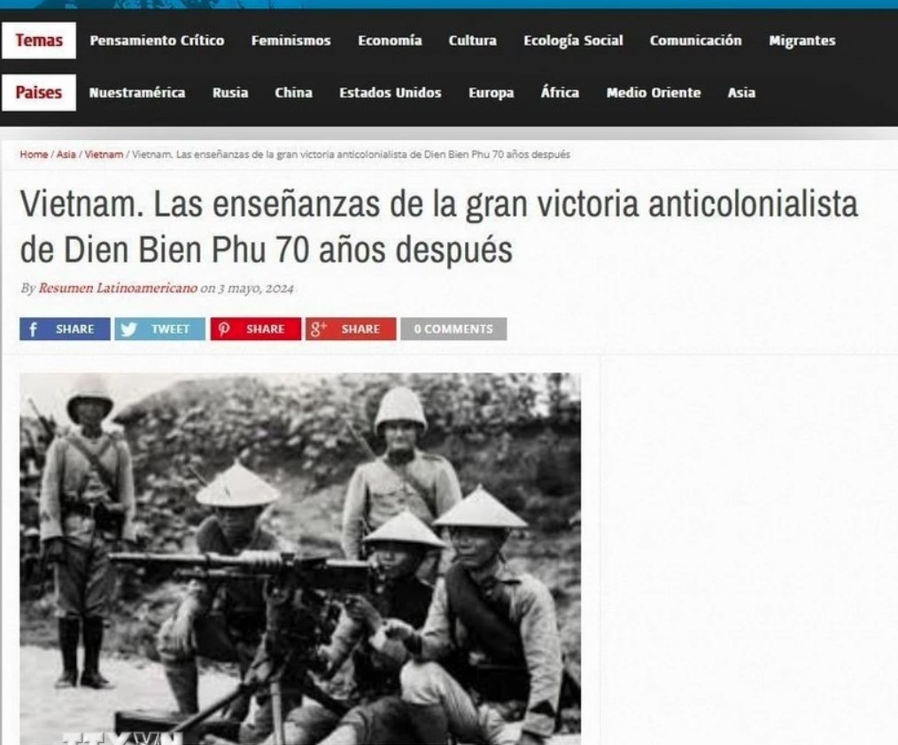 Argentina newspaper commends Vietnam’s Dien Bien Phu Victory