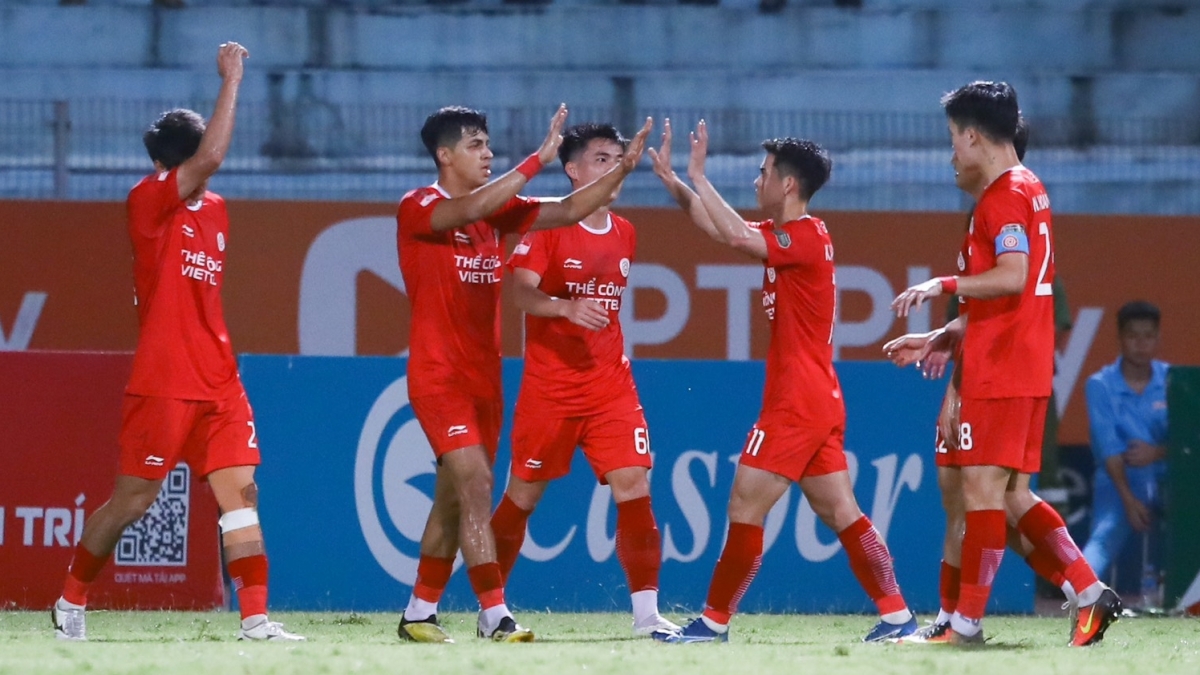 Bảng xếp hạng V-League mới nhất: SLNA lâm nguy, Thể Công Viettel thăng tiến