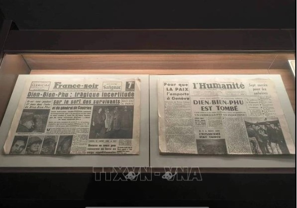 70-year-old french newspaper copies on dien bien phu victory exhibited picture 1