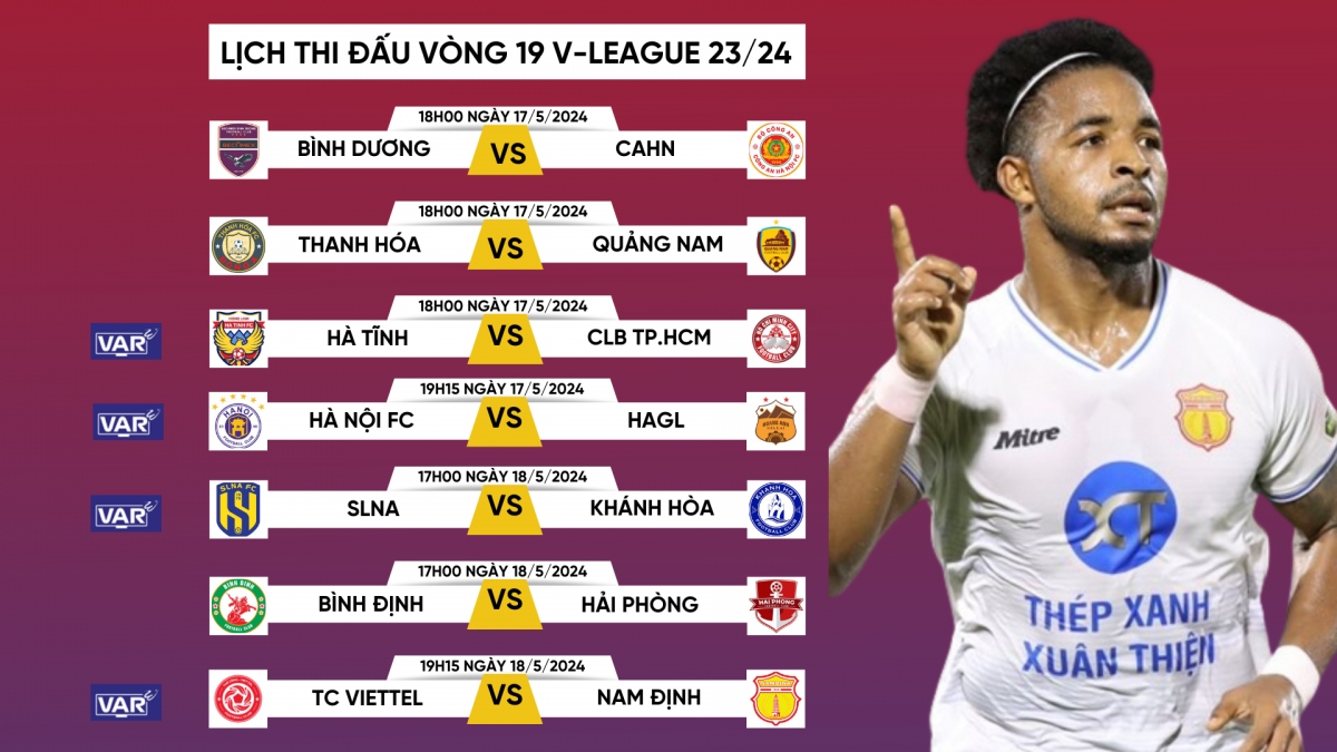 lich thi dau vong 19 v-league 2023 2024 vpf su dung var het cong suat hinh anh 1