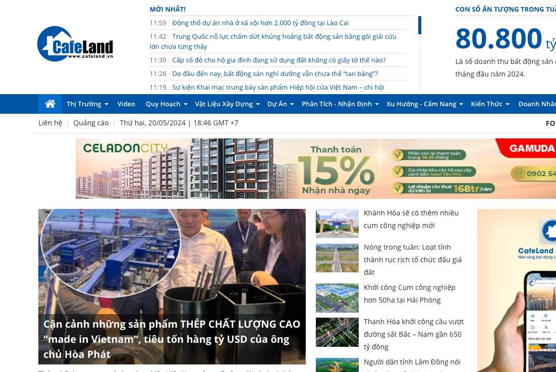 Xử phạt và tước giấy phép 3 tháng với trang thông tin Cafeland