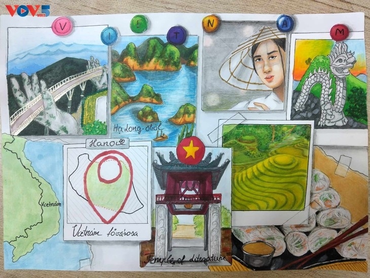 painting contest about vietnam attracts hungarian students picture 1