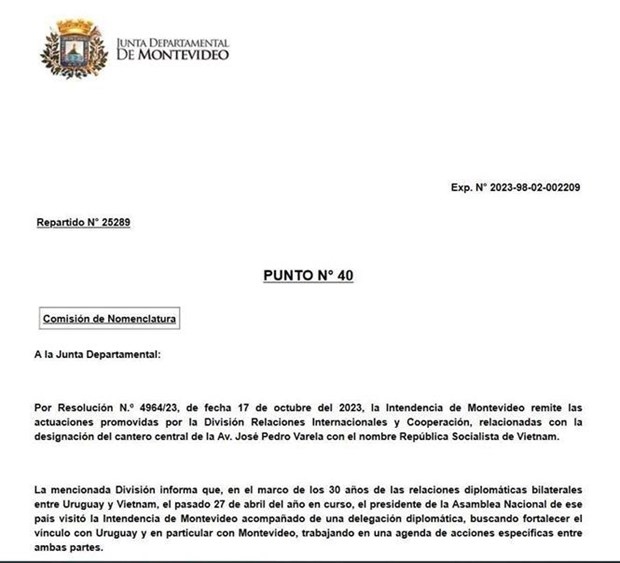 vietnamese space to be constructed in uruguayan capital picture 1 vietnamese space to be constructed in uruguayan capital picture 1