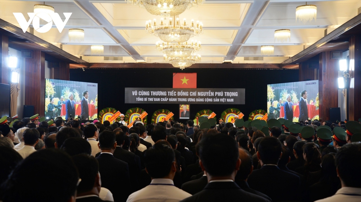 memorial service for party chief nguyen phu trong held in hcm city picture 2