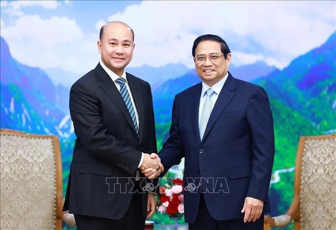 pm receives mass movement official of cambodian people s party picture 1