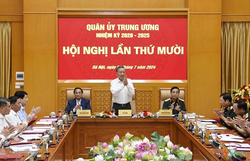 toan van chi dao cua tong bi thu gui hoi nghi quan uy trung uong lan thu 10 hinh anh 1