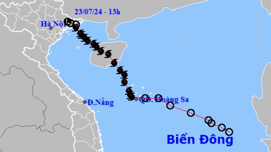 Bão số 2 đã suy yếu thành vùng áp thấp