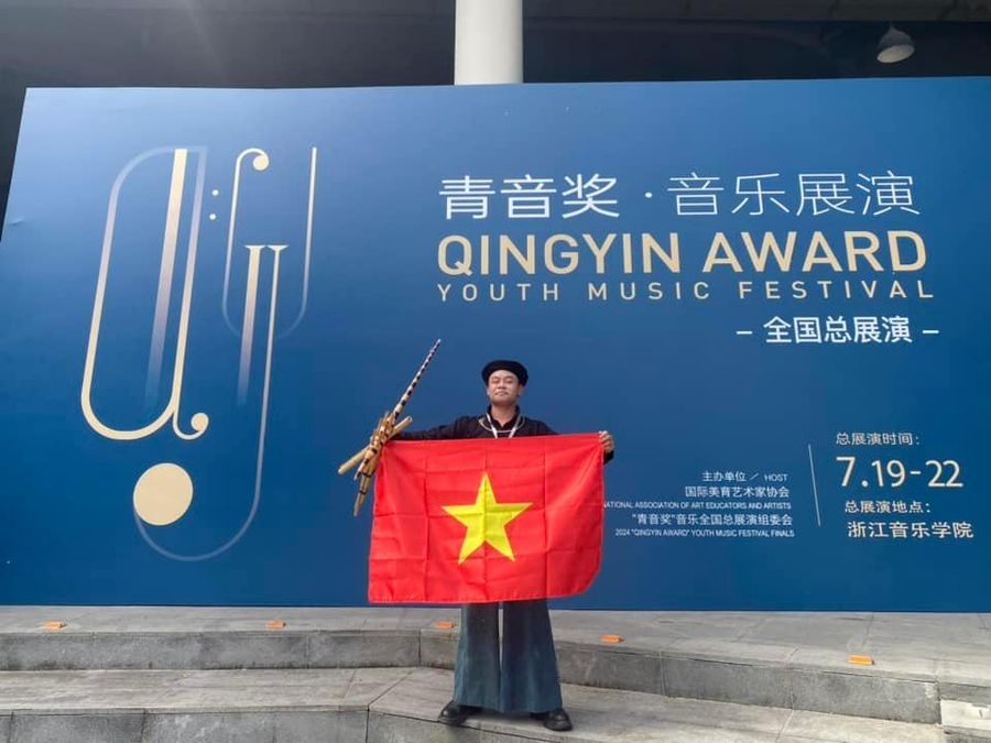 ethnic mong contestant wins first prize at international youth music festival picture 1