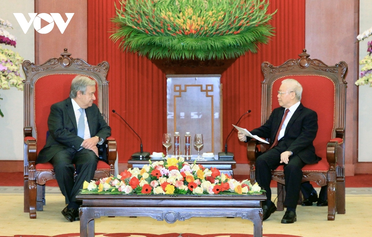 a look back at party leader nguyen phu trong in meetings with world leaders picture 12
