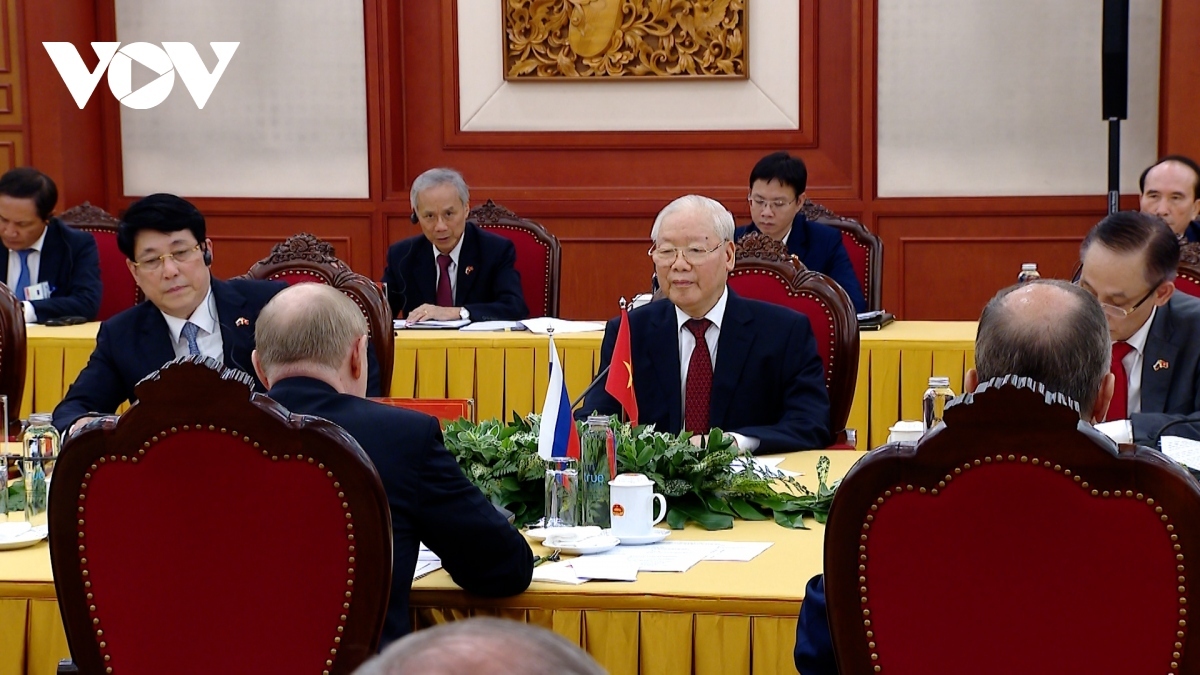 a look back at party leader nguyen phu trong in meetings with world leaders picture 2