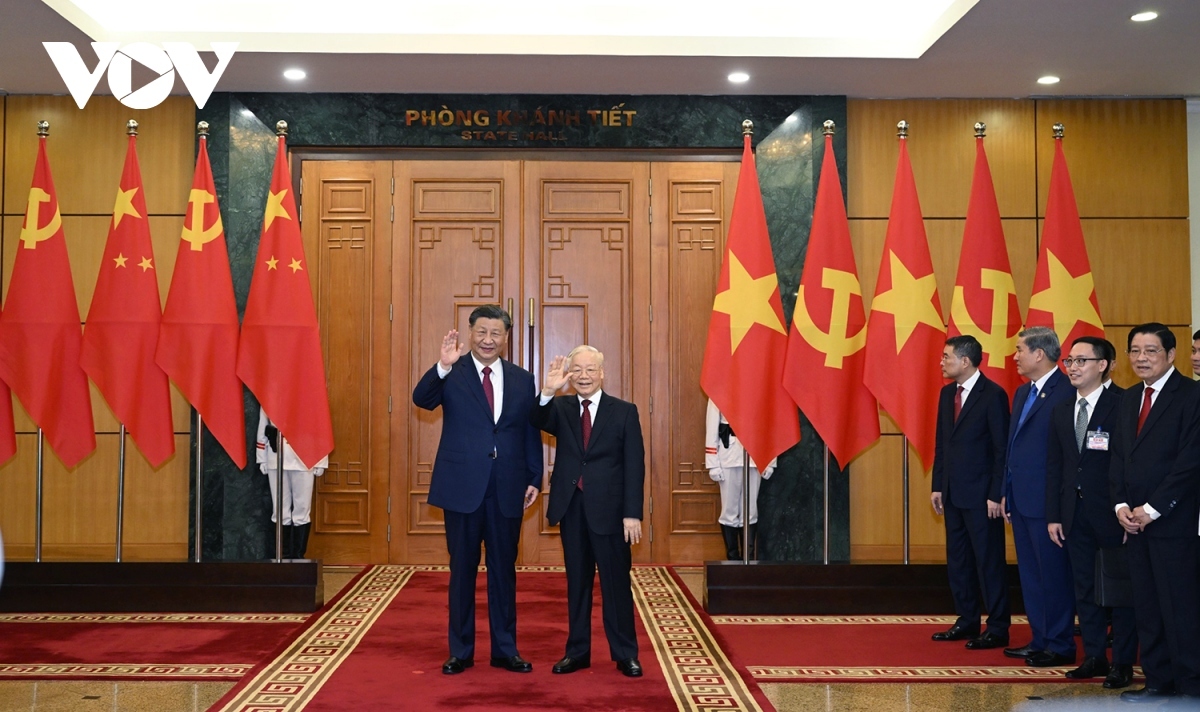 a look back at party leader nguyen phu trong in meetings with world leaders picture 4