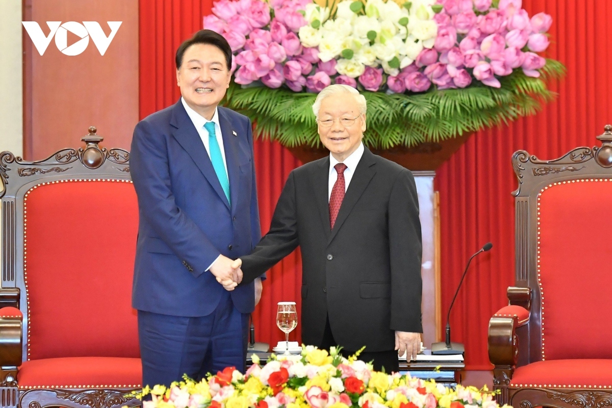 a look back at party leader nguyen phu trong in meetings with world leaders picture 9