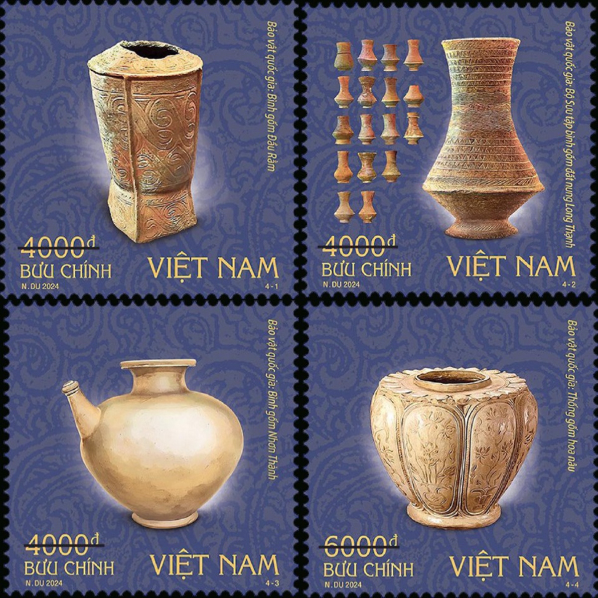 vietnam releases stamp series highlighting ceramic national treasures picture 1