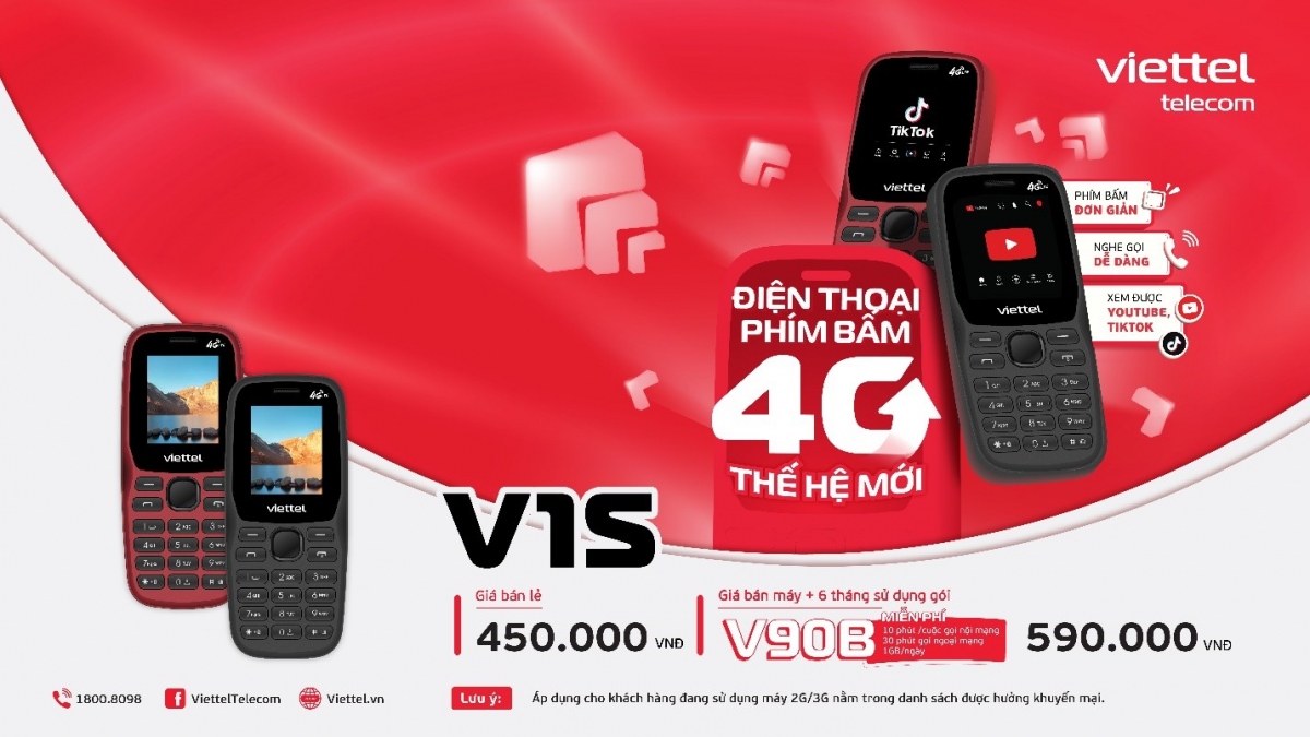 viettel ra mat dien thoai 4g v1s co tinh nang dac biet gia chi tu 590.000 dong hinh anh 1