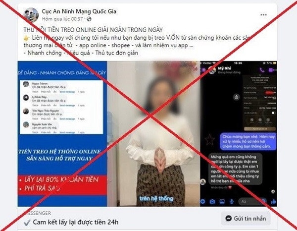 Người dân tuyệt đối không tin vào dịch vụ "hỗ trợ lấy lại tiền lừa đảo" trên MXH