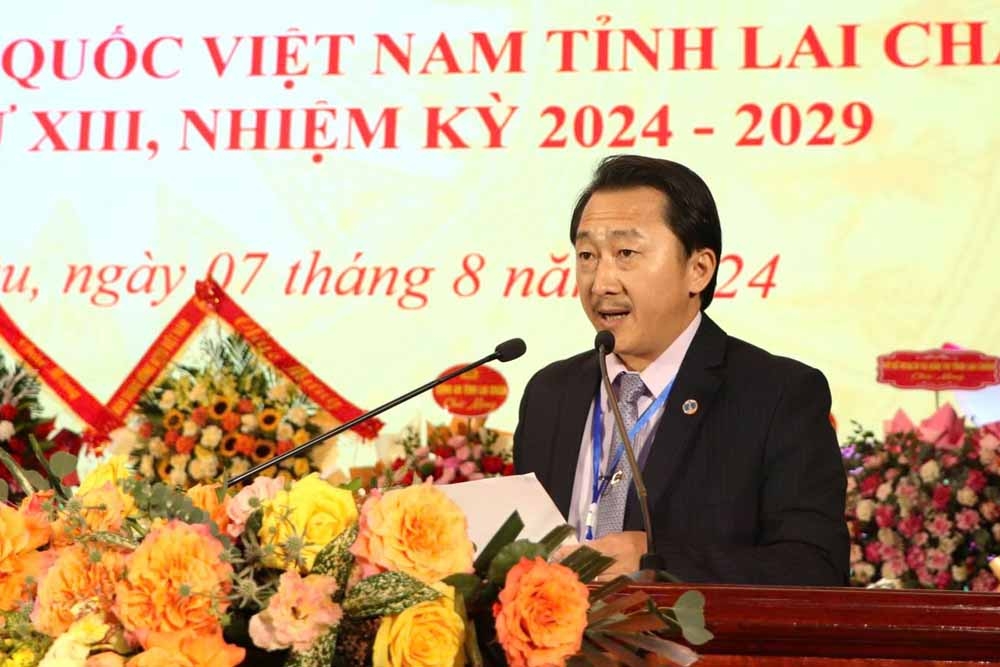 Ông Sùng A Hồ tái cử chức Chủ tịch Ủy ban MTTQ Việt Nam tỉnh Lai Châu