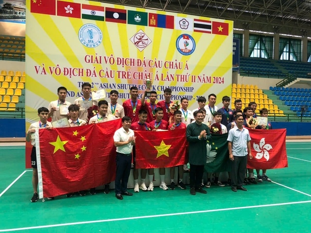 vietnam ranks in first place at 2024 asian shuttlecock championships in hue picture 1