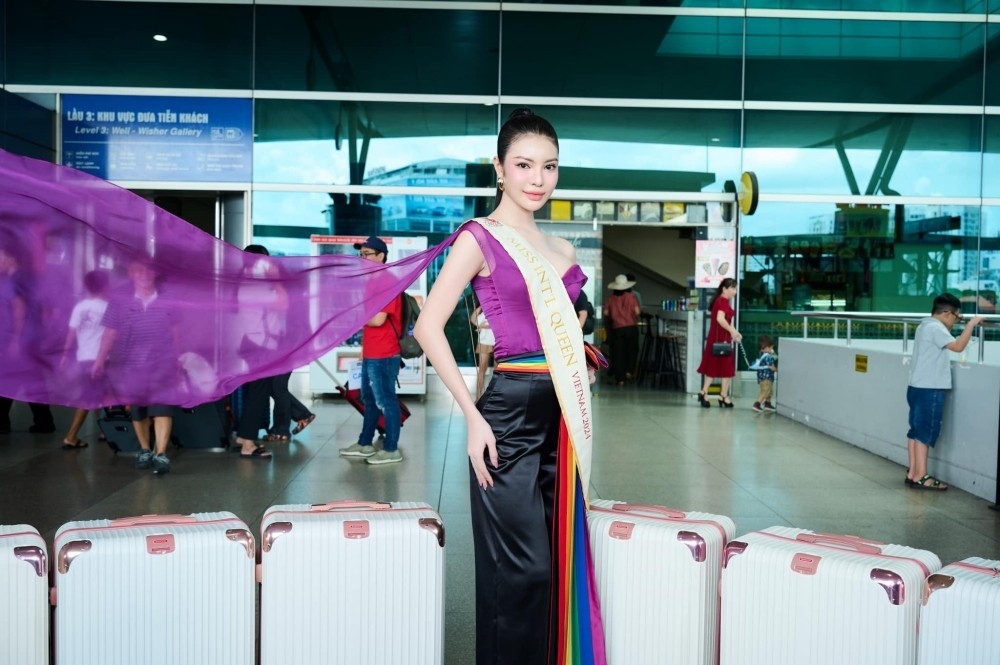 vietnamese representative departs for miss international queen 2024 in thailand picture 1