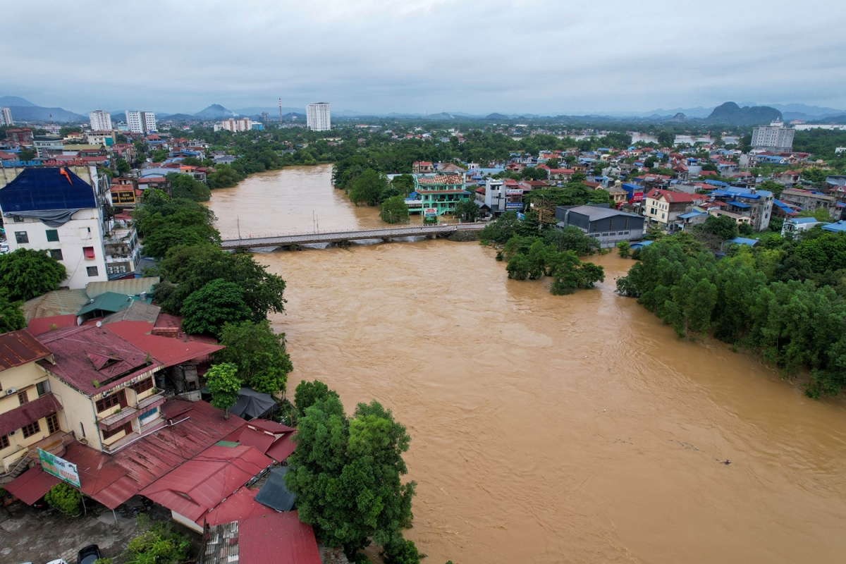 Lũ trên sông Thao, sông Lô vẫn đang lên