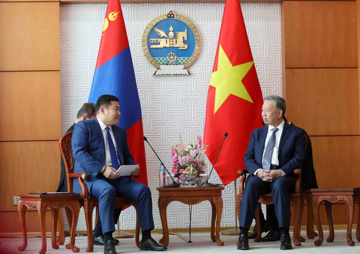 Tổng Bí thư, Chủ tịch nước Tô Lâm hội kiến Thủ tướng kiêm Chủ tịch Đảng Nhân dân Mông Cổ