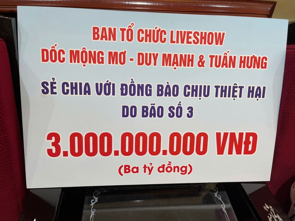 tuan hung va duy manh to chuc liveshow chung, ung ho dong bao vung lu 3 ty dong hinh anh 2