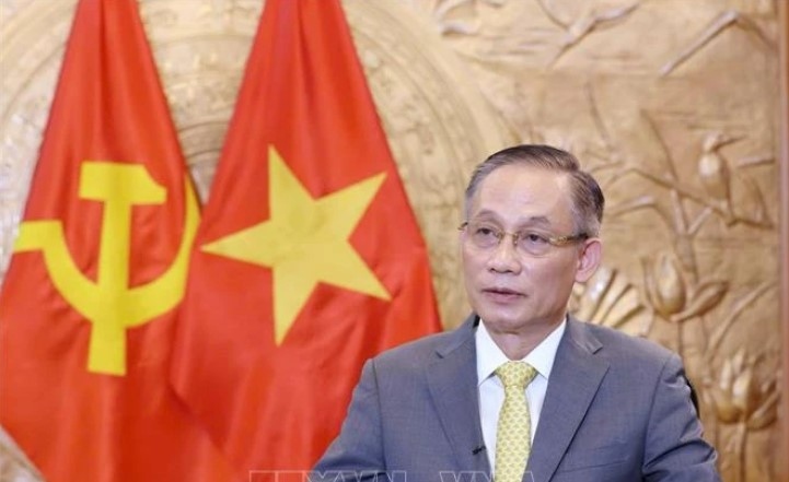 top lao leader s visit a milestone in vietnam laos special solidarity party official picture 1