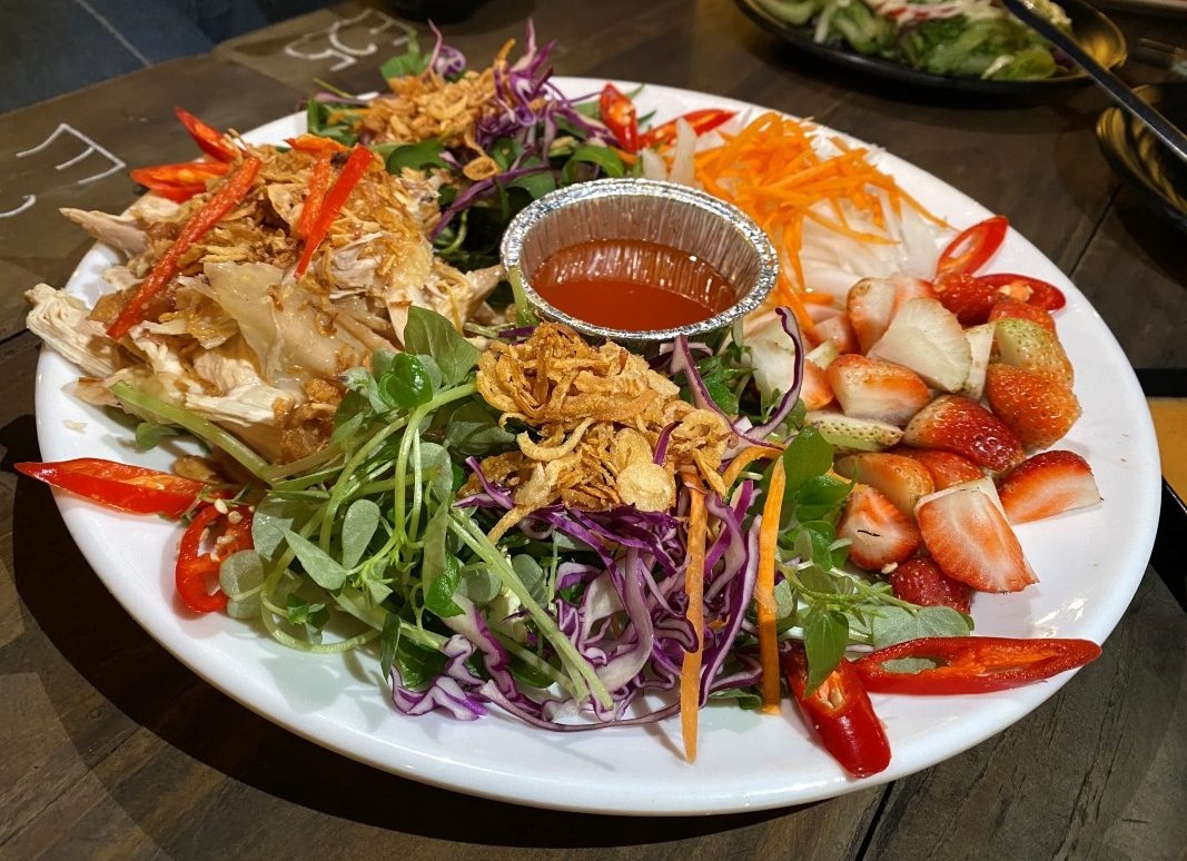 da lat s fresh take strawberry chicken salad picture 1