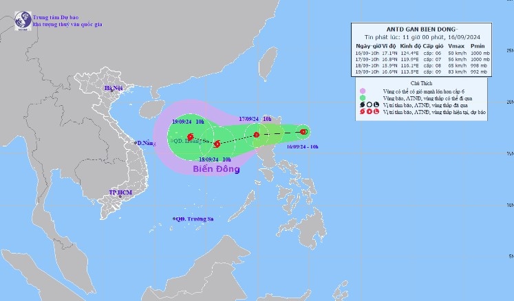 tropical depression forecast to strengthen into storm appears near east sea picture 1