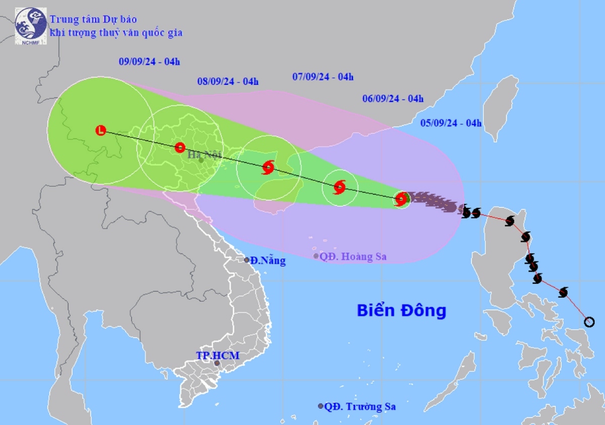 typhoon yagi keeps gathering force, heads towards northern vietnam picture 1