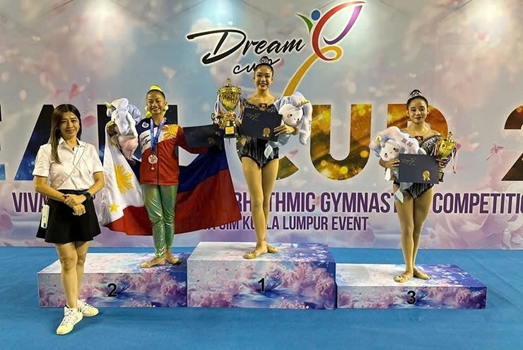 vietnamese gymnasts win five gold medals at dream cup vivace 2024 picture 1