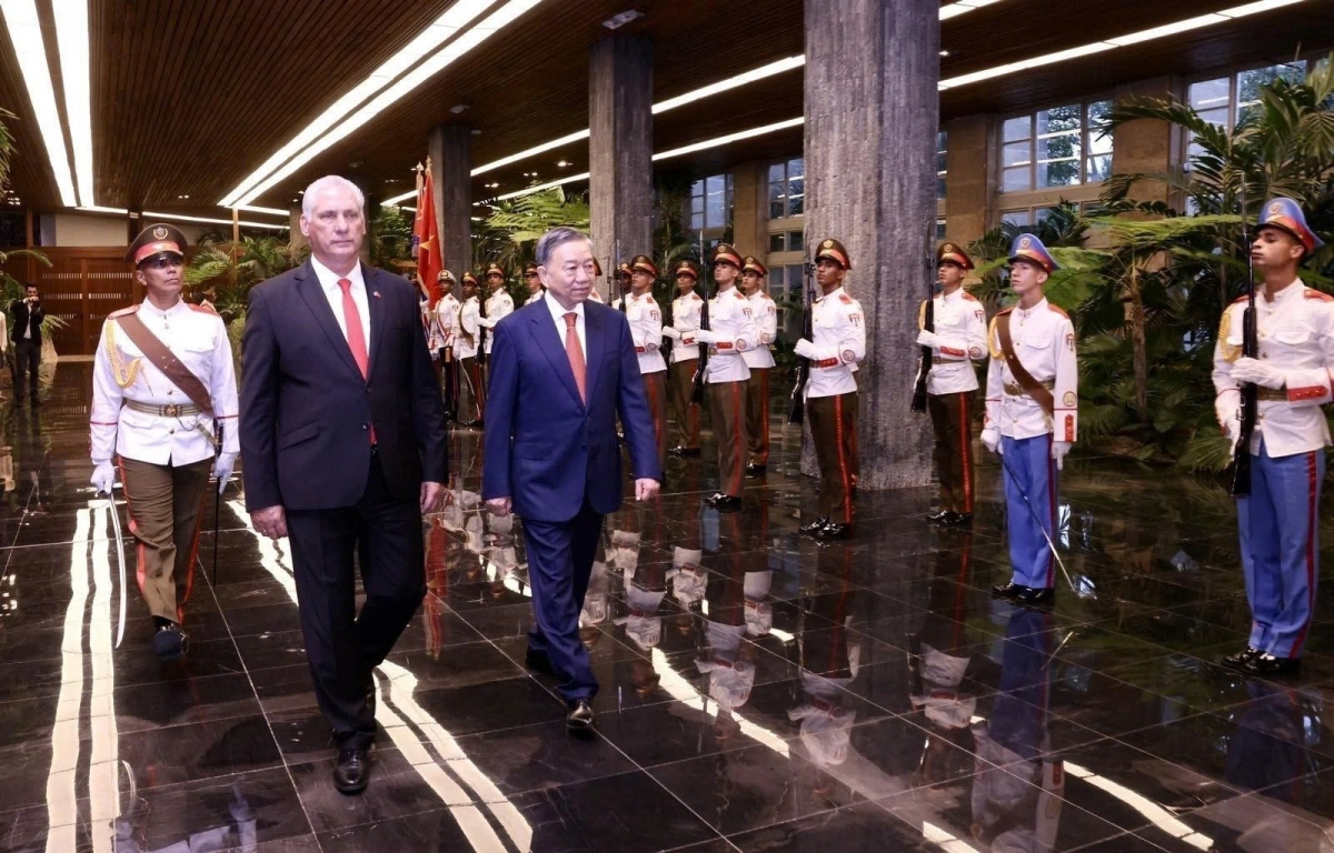 vietnamese leader to lam warmly welcomed on cuba visit picture 1