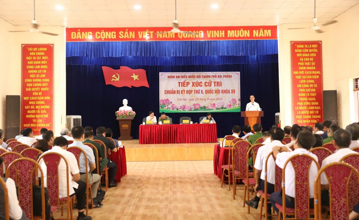 Cử tri TP.Hải Phòng: Thêm cơ chế, chính sách để thúc đẩy kinh tế biển